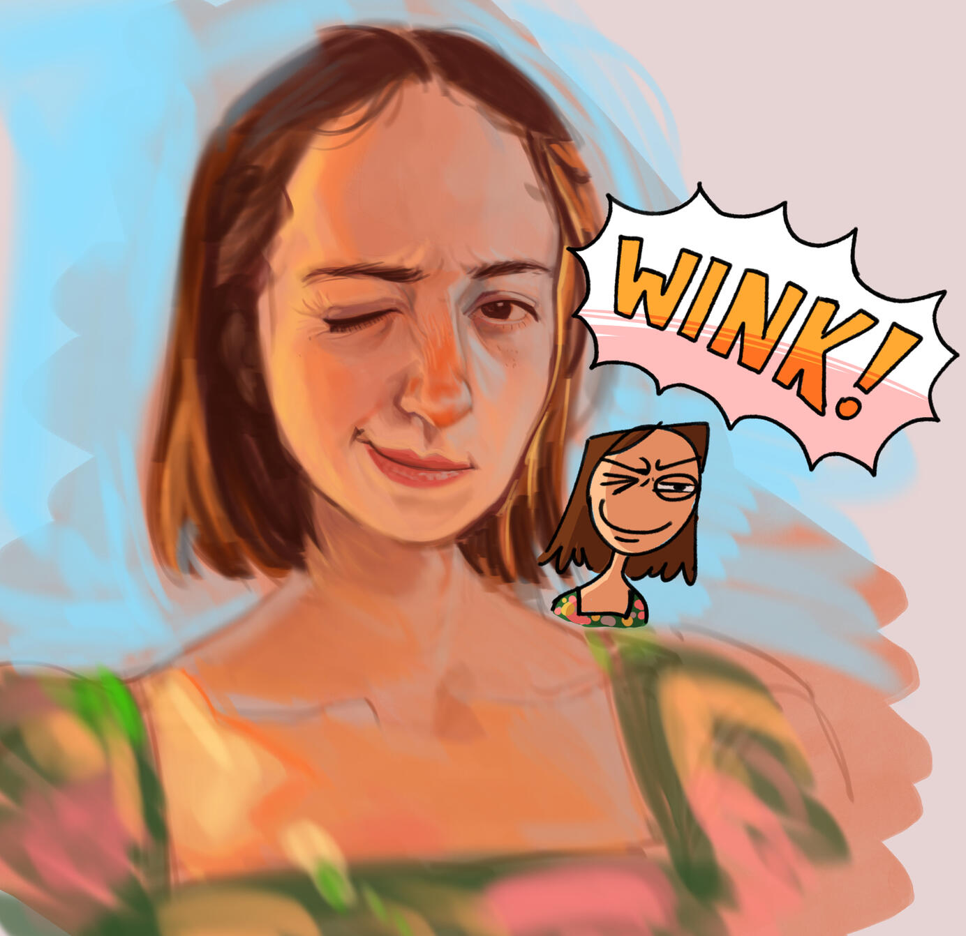 Self Portrait Digital Painting Practice