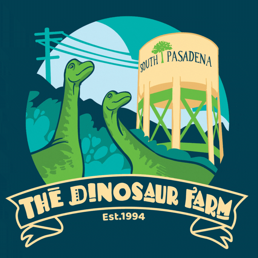 Dinosaur Farm T-Shirt Design