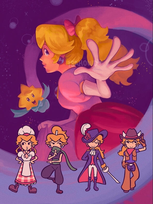 Princess Peach Showtime Fanart